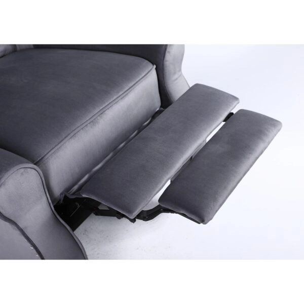 Πολυθρόνα Ανακλινόμενη ArteLibre ALNAIR Γκρι Βελούδο 78x85x104cm
