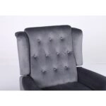 Πολυθρόνα Ανακλινόμενη ArteLibre ALNAIR Γκρι Βελούδο 78x85x104cm