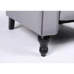 Πολυθρόνα Ανακλινόμενη ArteLibre ALNAIR Γκρι Βελούδο 78x85x104cm