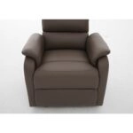 Πολυθρόνα Ανακλινόμενη ArteLibre TALITHA Καφέ PU 79x97x101cm