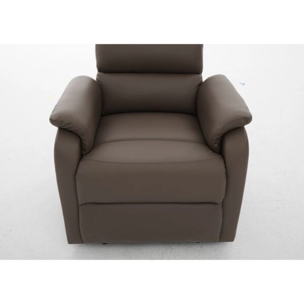 Πολυθρόνα Ανακλινόμενη ArteLibre TALITHA Καφέ PU 79x97x101cm