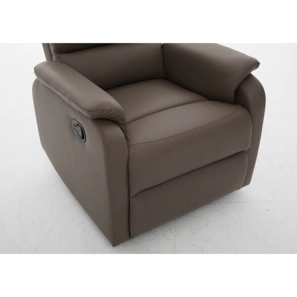 Πολυθρόνα Ανακλινόμενη ArteLibre TALITHA Καφέ PU 79x97x101cm