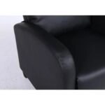 Πολυθρόνα Ανακλινόμενη ArteLibre ATRIA Μαύρο PU 67.5x90x104cm