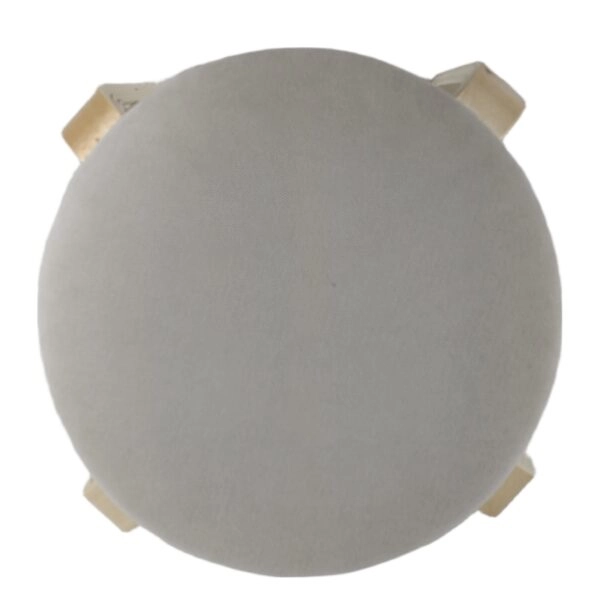 Σκαμπό ArteLibre MILOA Mπεζ/Φυσικό Ύφασμα/Ξύλο 42x42x45cm