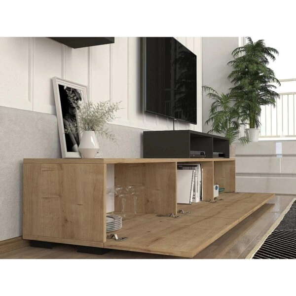 Σύνθετο  MONTANA Sapphire/Ανθρακί Μοριοσανίδα 210x36.8x33.9cm