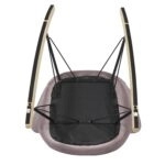 Πολυθρόνα Κουνιστή  ASHER Σάπιο Μήλο Ύφασμα/Μέταλλο/Ξύλο 67x98x89cm