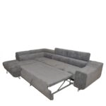 Καναπές Κρεβάτι Γωνιακός  CASABLANCA Σκούρο Γκρι 280x203x78-93cm