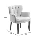 Πολυθρόνα Samara  βελούδο μπεζ με καρυδί πόδια 54x71x79εκ