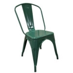 Καρέκλα  Βιομηχανικού Τύπου Vintage TOLIKO Πράσινο Μέταλλο 44x49x84cm