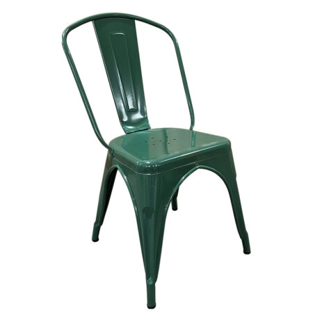 Καρέκλα ArteLibre Βιομηχανικού Τύπου Vintage TOLIKO Πράσινο Μέταλλο 44x49x84cm