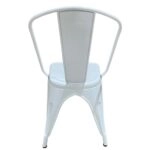 Καρέκλα  Βιομηχανικού Τύπου Vintage TOLIKO Λευκό Μέταλλο 44x49x84cm