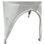 Καρέκλα  Βιομηχανικού Τύπου Vintage TOLIKO Λευκό Μέταλλο 44x49x84cm