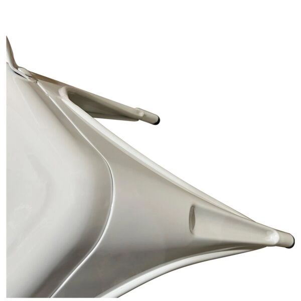 Καρέκλα  Βιομηχανικού Τύπου Vintage TOLIKO Λευκό Μέταλλο 44x49x84cm