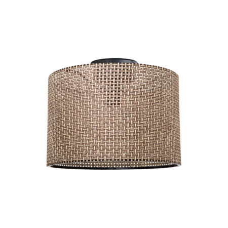 Φωτιστικό οροφής μονόφωτο Plega  pp σε καφέ απόχρωση Φ30x21εκ