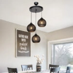 Φωτιστικό οροφής τρίφωτο PWL-0973 I Ε27 μαύρο Φ35x18εκ