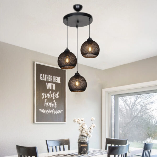 Φωτιστικό οροφής τρίφωτο PWL-0973 I Ε27 μαύρο Φ35x18εκ