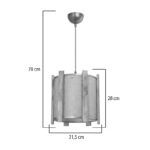 Φωτιστικό οροφής μονόφωτο Lidya  Ε27 σε μπεζ-άμμου απόχρωση Φ31.5x28εκ