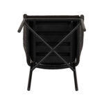 Πολυθρόνα Κήπου  KAGERA Μαύρο Αλουμίνιο/Rattan 45x42x84cm