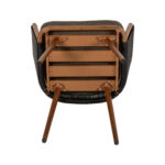 Πολυθρόνα Κήπου  LOFOI Μαύρο/Καφέ Αλουμίνιο/Rattan 60x62x81cm