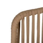 Πολυθρόνα Κήπου  BLUENILE Μπεζ/Μαύρο Αλουμίνιο/Rattan 56x60x83cm
