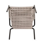 Πολυθρόνα Κήπου DAYA Γκρι/Μαύρο Αλουμίνιο/Rattan 57x67x84cm