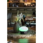 Επιτραπέζιο Φωτιστικό LED Φορητό BARCELONA Με Κουδούνι Ρεσεψιόν/Καλέσματος Μαύρο/Λευκό Μέταλλο/Πλαστικό 13x11x