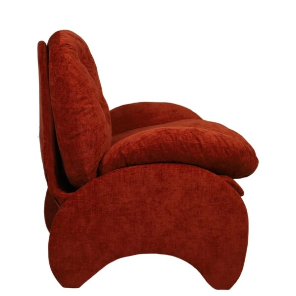 Πολυθρόνα ANANKE Πορτοκαλί Ύφασμα/Μέταλλο/Ξύλο 85x78x84cm