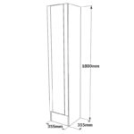 Στήλη Xara oak 35.5x35.5x180εκ