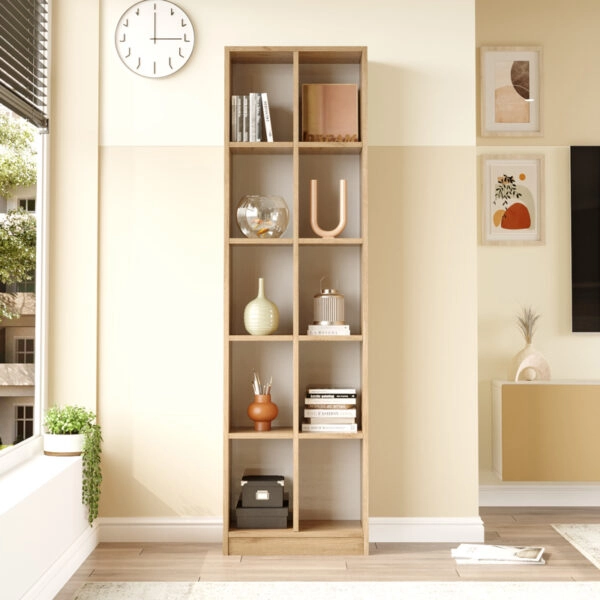 Βιβλιοθήκη Oteca 10θέσεων  oak 51.1x25.4x180εκ