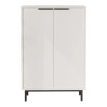 Παπουτσοθήκη Kinga 5ραφιών  σε λευκή απόχρωση 72x35.5x105.6εκ