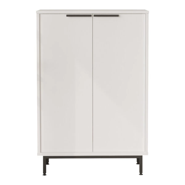 Παπουτσοθήκη Kinga 5ραφιών  σε λευκή απόχρωση 72x35.5x105.6εκ