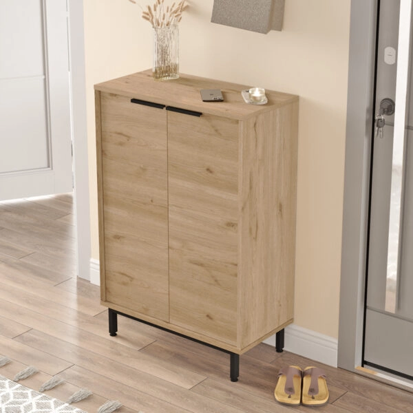 Παπουτσοθήκη Kinga 5ραφιών  σε φυσική απόχρωση 72x35.5x105.6εκ