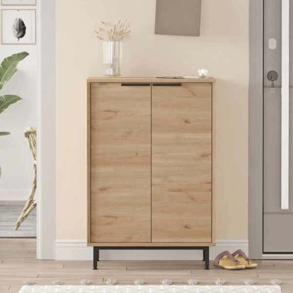 Παπουτσοθήκη Kinga 5ραφιών  σε φυσική απόχρωση 72x35.5x105.6εκ