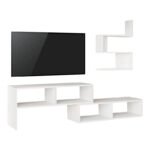 Σύνθετο σαλονιού Kakomo  σε λευκή απόχρωση 170x29.5x43εκ