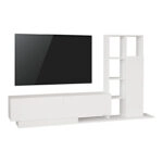 Σύνθετο σαλονιού Damon  σε λευκή απόχρωση 211.2x29.5x123.6εκ