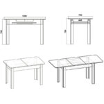 Τραπέζι Quiin  επεκτεινόμενο sonoma 120-164x70x73.5εκ