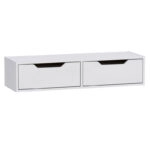 Κονσόλα επιτοίχια Alberto  σε λευκή απόχρωση 100x32.5x22εκ