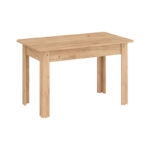 Τραπέζι Quiin επεκτεινόμενο μελαμίνης σε oak απόχρωση 120-164x70x73.5εκ