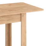Τραπέζι Quiin επεκτεινόμενο μελαμίνης σε oak απόχρωση 120-164x70x73.5εκ