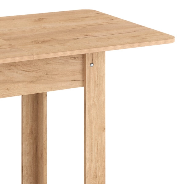 Τραπέζι Quiin επεκτεινόμενο μελαμίνης σε oak απόχρωση 120-164x70x73.5εκ