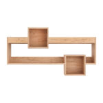 Ραφιέρα τοίχου Shellie  μελαμίνης σε oak απόχρωση 120x28x65εκ