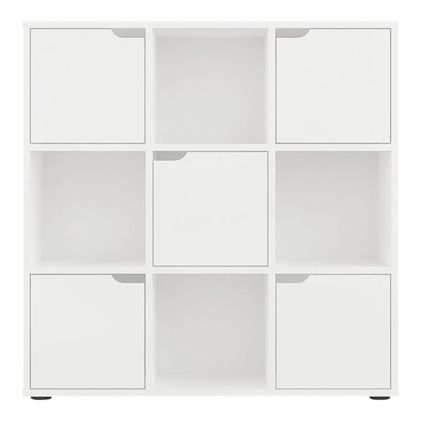 Βιβλιοθήκη Bookel  σε λευκή απόχρωση 88.5x27.5x89.3εκ