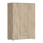 Ντουλάπα Bruse  μελαμίνη σε sonoma-oak απόχρωση 148.5x56.5x203.2εκ