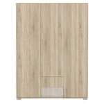 Ντουλάπα Bruse  μελαμίνη σε sonoma-oak απόχρωση 148.5x56.5x203.2εκ