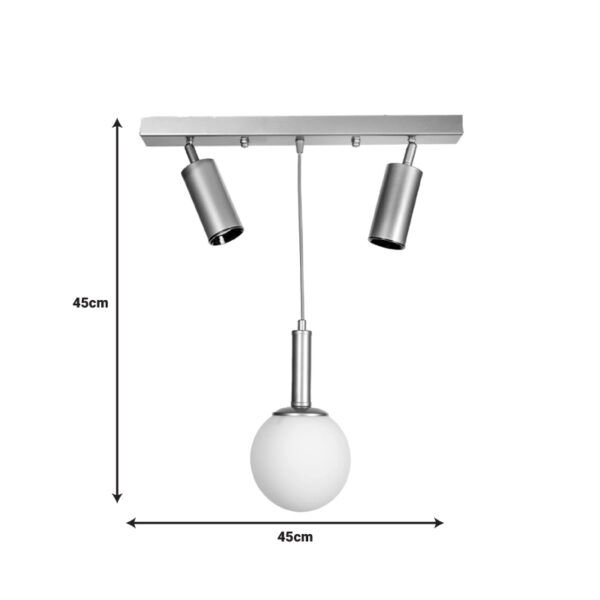 Φωτιστικό οροφής Barten  E27 χρυσό μέταλλο 50x15x55εκ
