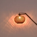 Φωτιστικό δαπέδου Gaia  Ε27 ξύλο καφέ 20x50x160εκ