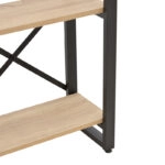 Βιβλιοθήκη Crimson  σε oak-μαύρη απόχρωση 50x22x150εκ