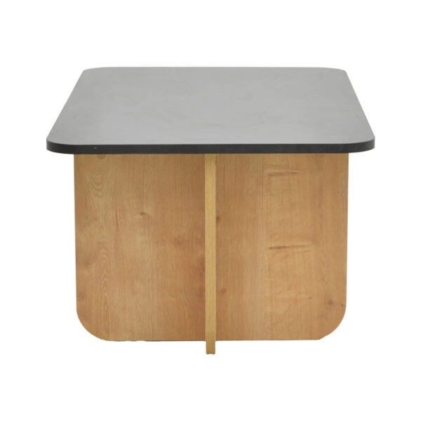 Τραπέζι Beca  σε oak-μαύρο απόχρωση 100x60x42εκ