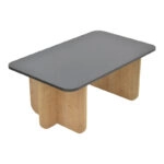 Τραπέζι Beca  σε oak-μαύρο απόχρωση 100x60x42εκ