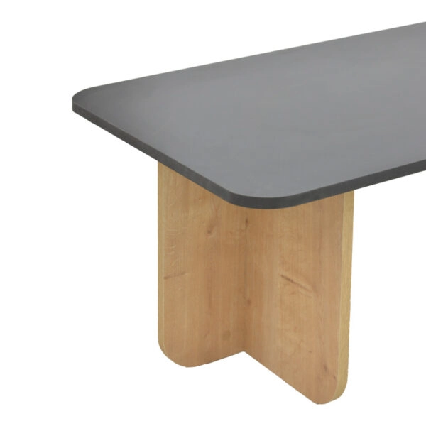 Τραπέζι Beca  σε oak-μαύρο απόχρωση 100x60x42εκ